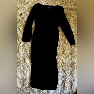 Black maternity dress